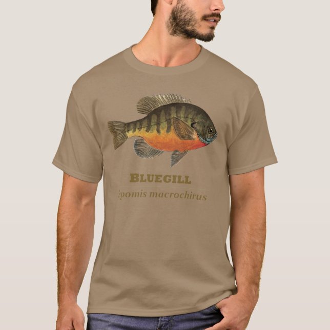 Bluegill Bream Fishing T-Shirt (Front)