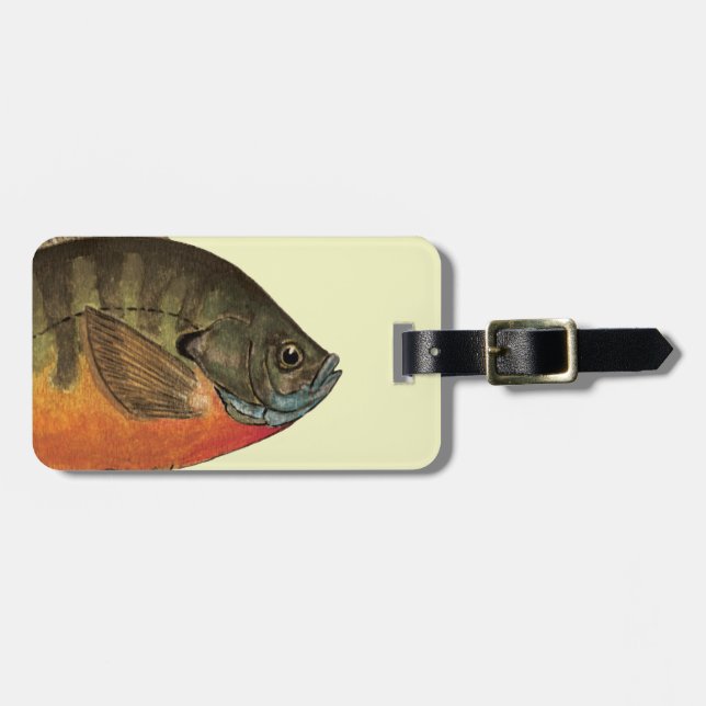 Bluegill Bream Luggage Tag (Front Horizontal)