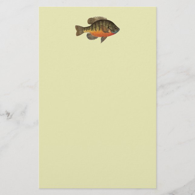 Bluegill Bream Stationery (Front)