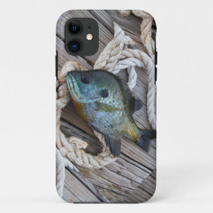 Bluegill fish on dock and rope Case-Mate iPhone case