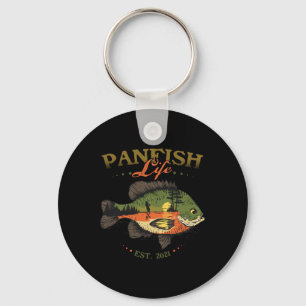 Bluegill Fish Panfish Life Est 2021 Fishing Fisher Key Ring