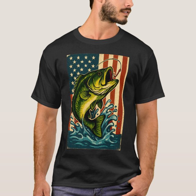 Bluegill Master (American flag) 1 T-Shirt (Front)