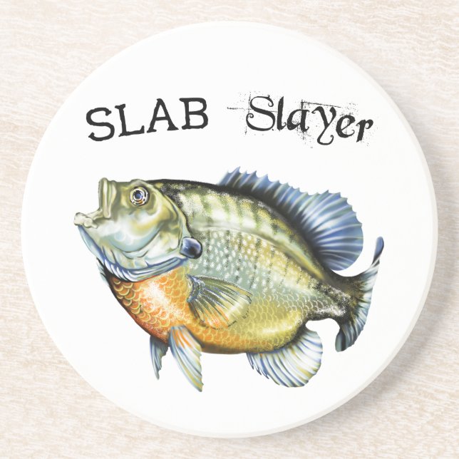 Bluegill Sunfish Slab Slayer Coaster (Front)