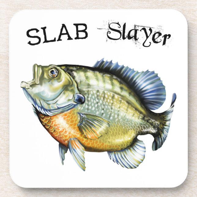 Bluegill Sunfish Slab Slayer Coaster (Front)