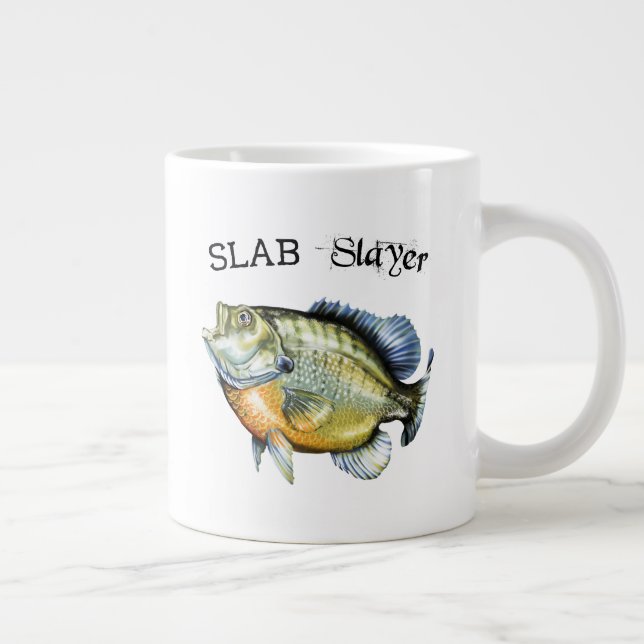 Bluegill Sunfish Slab Slayer Large Coffee Mug (Right)