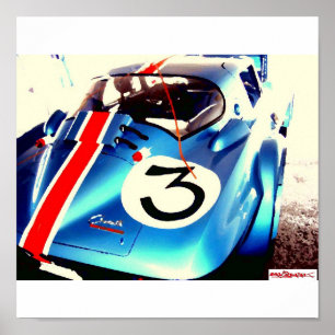 BlueGranSport oil paint effect, Poster