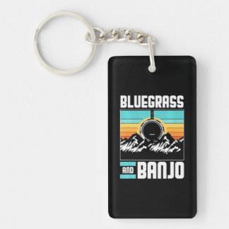 Bluegrass And Banjo Key Ring