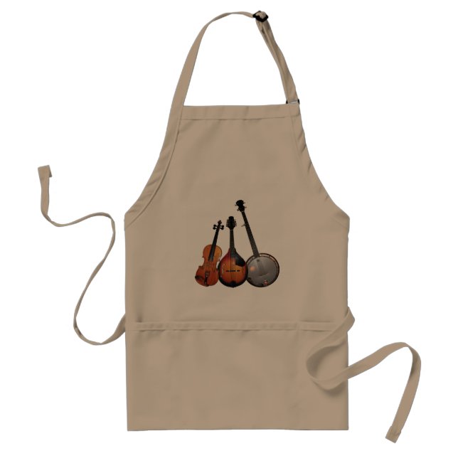 Bluegrass Band Cartoon Standard Apron (Front)