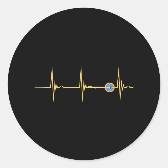 Bluegrass Banjo Country Music Banjo Instrument Classic Round Sticker (Front)