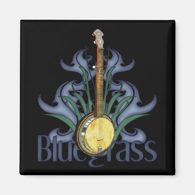 Bluegrass Banjo Design Magnets (Front)