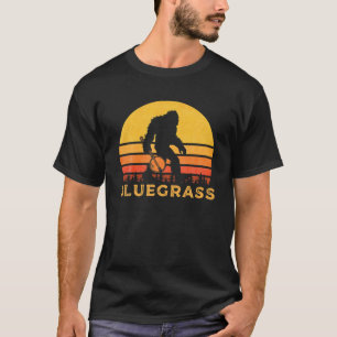 Bluegrass Bigfoot Shirt Sasquatch With Banjo Tee G