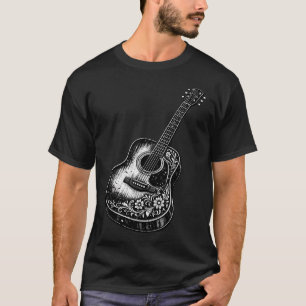 Bluegrass Music Acoustic Guitar T-Shirt