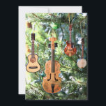 Bluegrass Music Ornaments Holiday Card<br><div class="desc">Celebrate the award in fine bluegrass style with this custom card design by LFC Designs. From our little cab home on the hill to you. Thank you for your support,  and keep on pickin!</div>