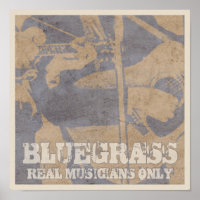 Bluegrass Music Real Musicians Only Distressed