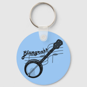 Bluegrass music with banjo key ring