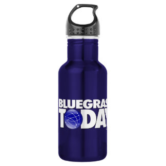 Bluegrass Today logo stainless steel water bottle
