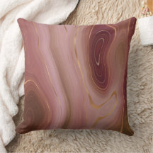 BlueGreen Grey Purple Red Pink MarbleThow Pillows