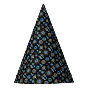 Bluegreen Siphonophorae Party Hat