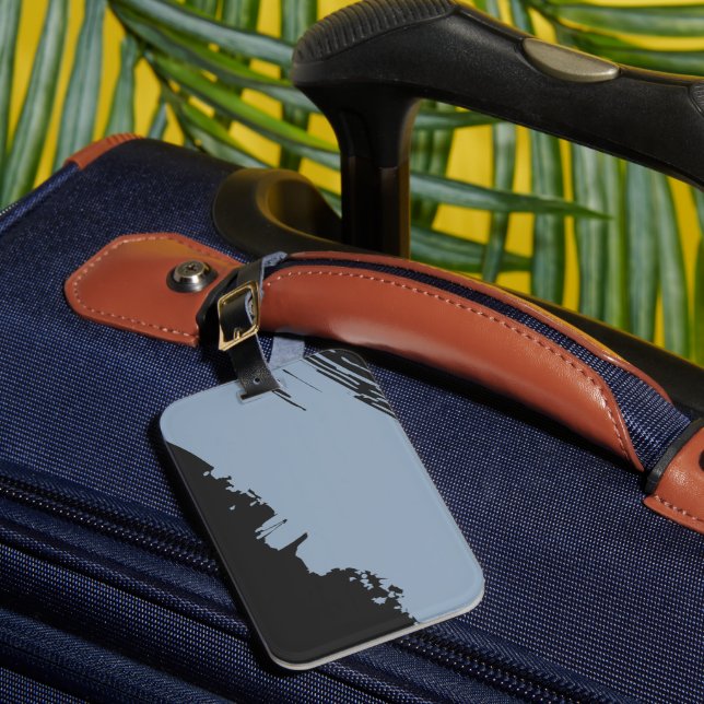 BlueHaze  Noir  Luggage Tag (Front Insitu 1)