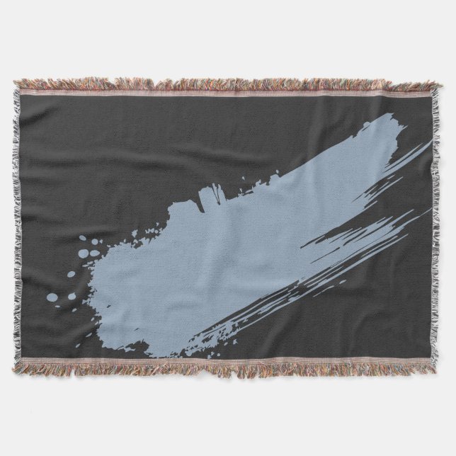 BlueHaze  Noir  Throw Blanket (Front)