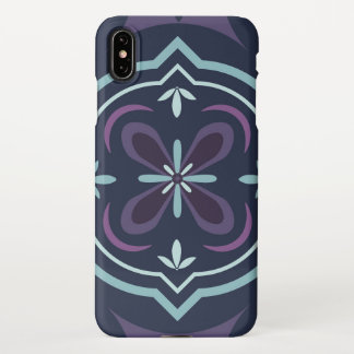 blueish floral tiling pattern iPhone XS max case