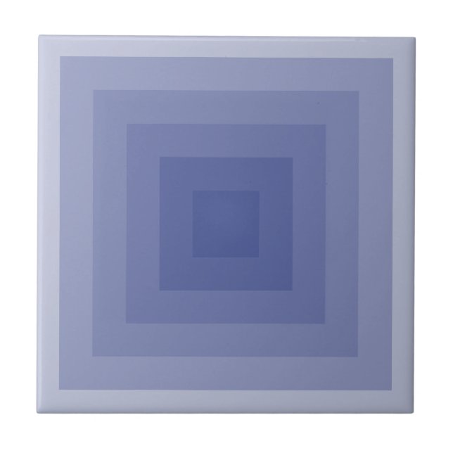 Blueish Purple Square Geometric Tile (Front)
