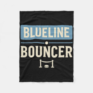 Blueline Bouncer Funny Hockey Defenceman Player De Fleece Blanket