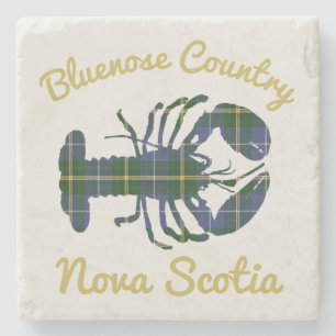 Bluenose Country N.S.Tartan Lobster coaster marble