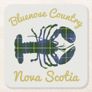 Bluenose Country N.S. Tartan Lobster party coaster