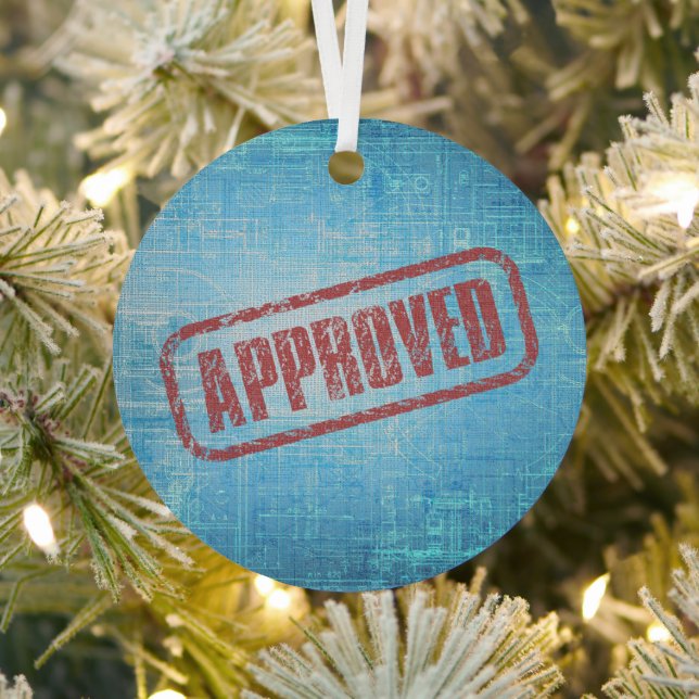 Blueprint Approved Engineer Ornament (Insitu)