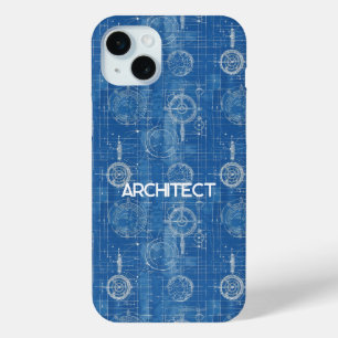 Blueprint Architect iPhone 15 Mini Case