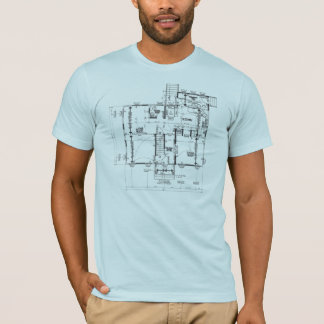 Blueprint blue semi fitted mens tshirt