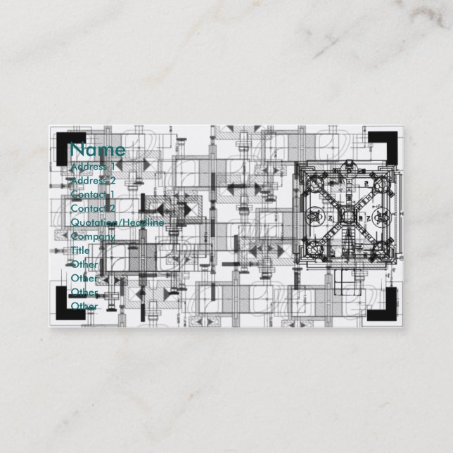 Blueprint Business Card (Front)