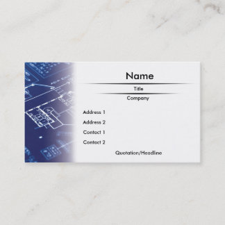 Blueprint Business Card