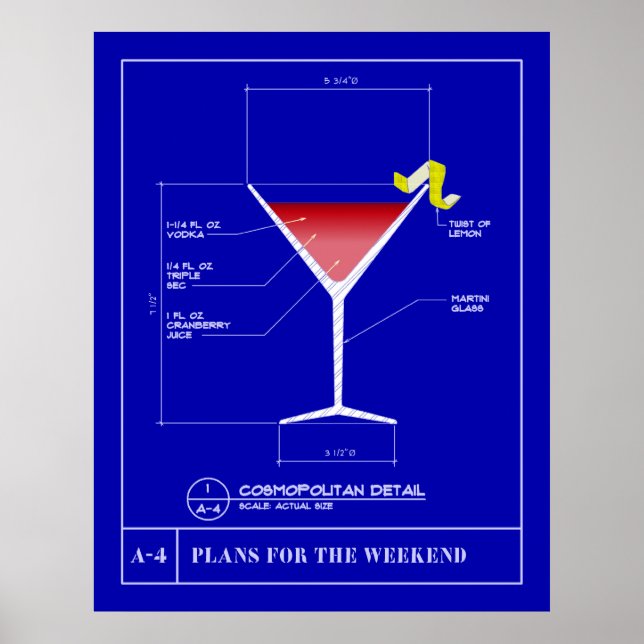 Blueprint for a Cosmopolitan Poster (Front)