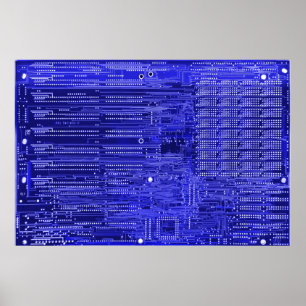 blueray - electronic circuit board poster