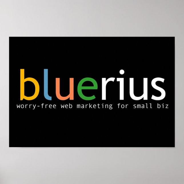 bluerius.com banner poster (Front)