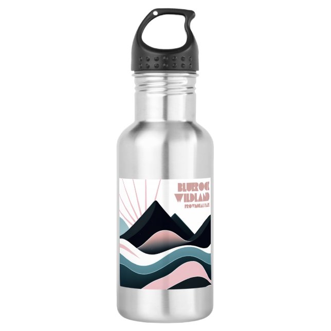 Bluerock Wildland Provincial Park Coloured Hills 532 Ml Water Bottle (Front)