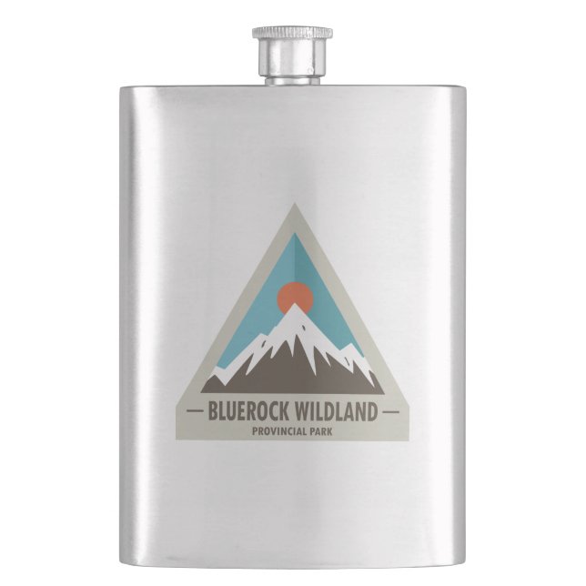 Bluerock Wildland Provincial Park Hip Flask (Front)