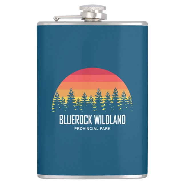 Bluerock Wildland Provincial Park Hip Flask (Front)