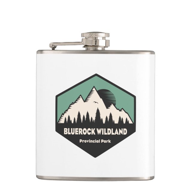 Bluerock Wildland Provincial Park Hip Flask (Front)