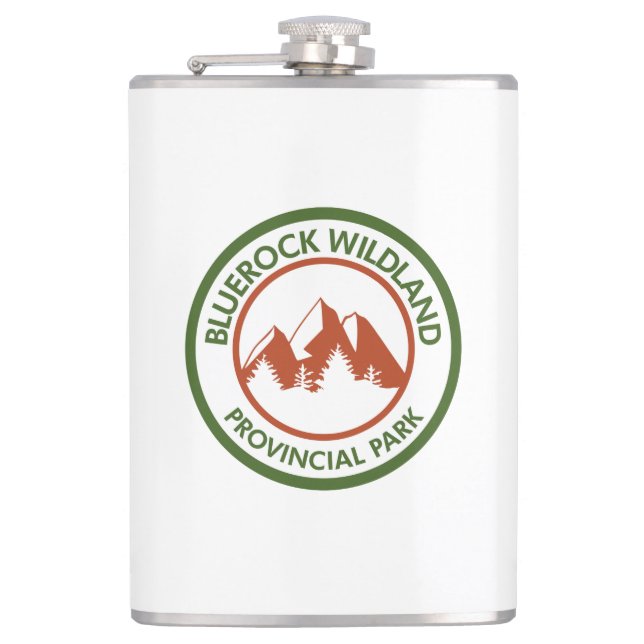 Bluerock Wildland Provincial Park Hip Flask (Front)