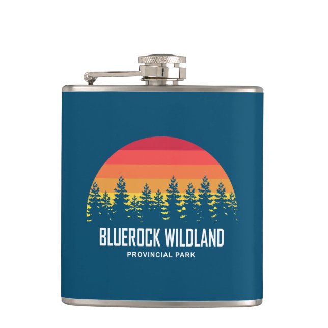 Bluerock Wildland Provincial Park Hip Flask (Front)