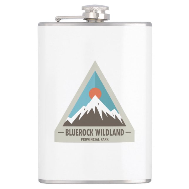 Bluerock Wildland Provincial Park Hip Flask (Front)