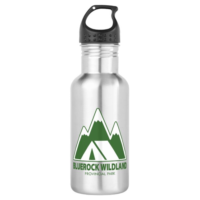 Bluerock Wildland Provincial Park Mountain Camping 532 Ml Water Bottle (Front)