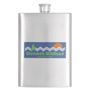 Bluerock Wildland Provincial Park Retro Hip Flask