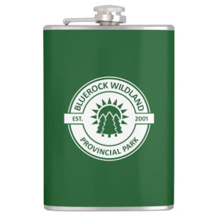 Bluerock Wildland Provincial Park Sun Trees Hip Flask