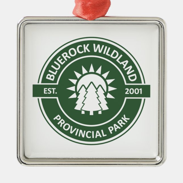 Bluerock Wildland Provincial Park Sun Trees Metal Tree Decoration (Front)