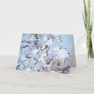 BlueRoses W/SoftRose Inlay Folded Card