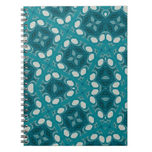 Blues Abstract Spiral Photo Notebook